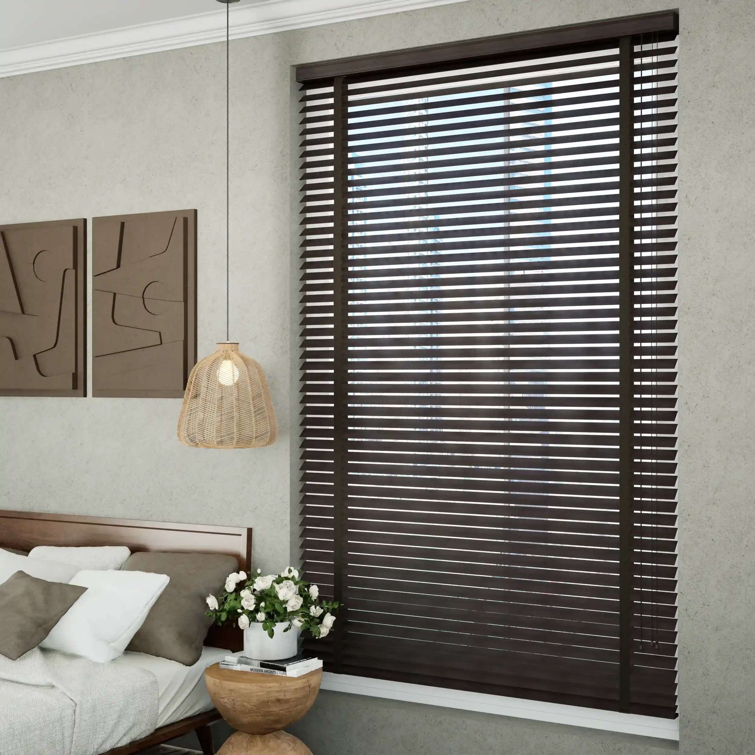 Wooden Venetian blinds