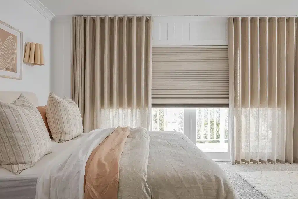 window curtains with blinds