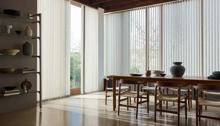 made-to-measure vertical blinds for angled windows